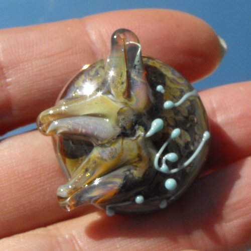 Bague cabochon murano bag.1034