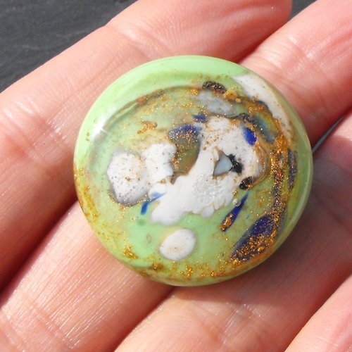 Bague cabochon murano bag.1058