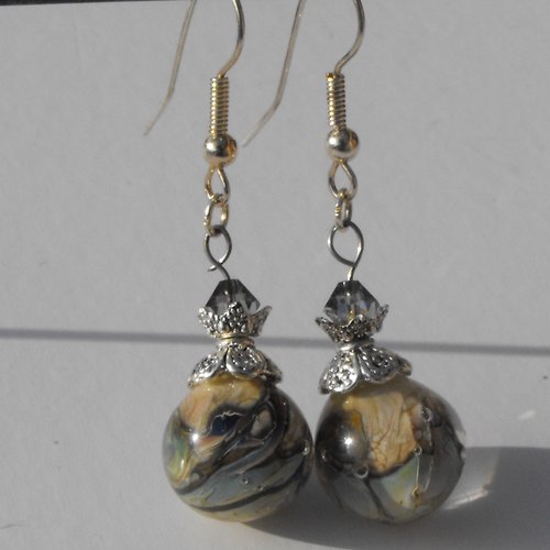 Boucles d'oreille perles murano bcl.2235
