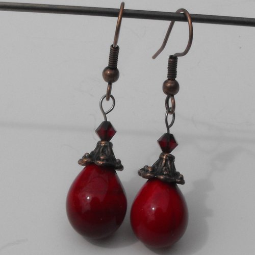 Boucles d'oreille murano bcl.2292