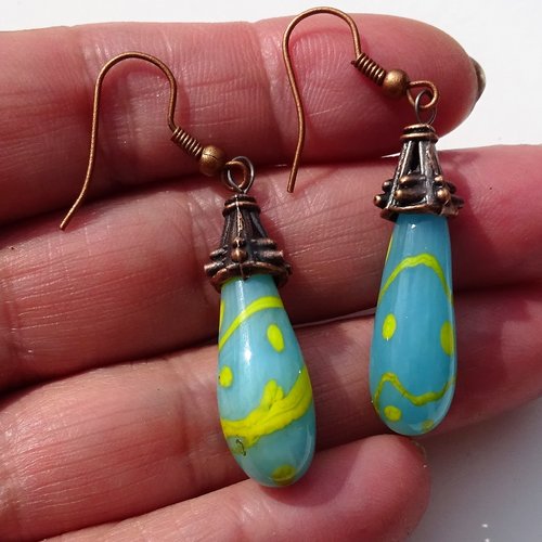Boucles d'oreille murano bcl.2716