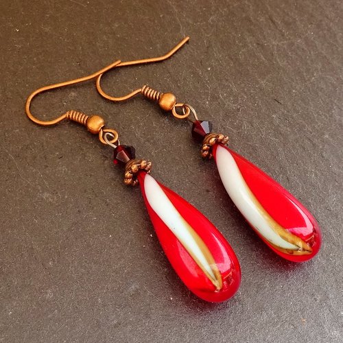 Boucles d'oreille murano bcl.2714