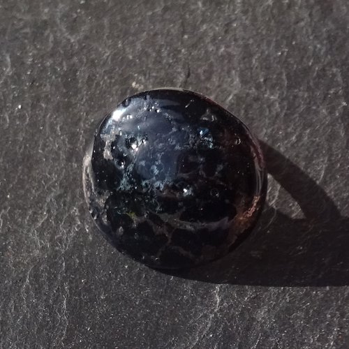 Bague cabochon, lampwork, verre filé, verre de murano, bag.1678