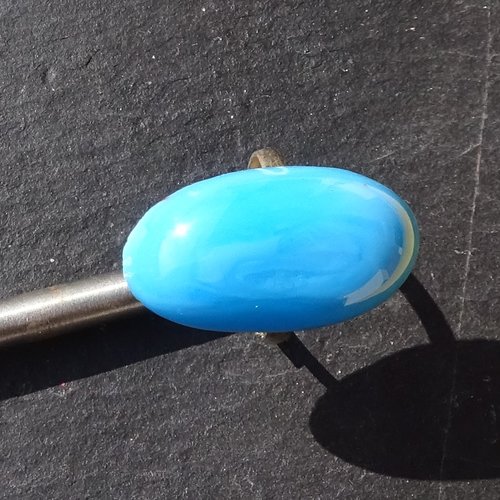 Bague cabochon, lampwork, verre filé, verre de murano, bag.1680