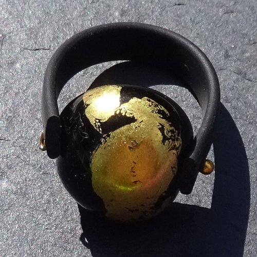 Bague cabochon murano bag.1584