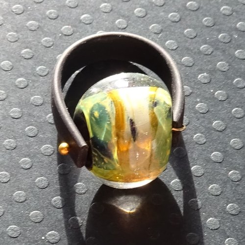Bague cabochon murano bag.1598