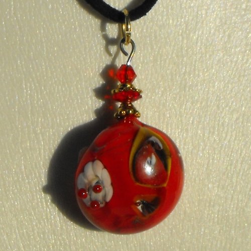 Pendentif verre filé cl.0657