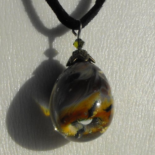 Pendentif verre filé cl.0674