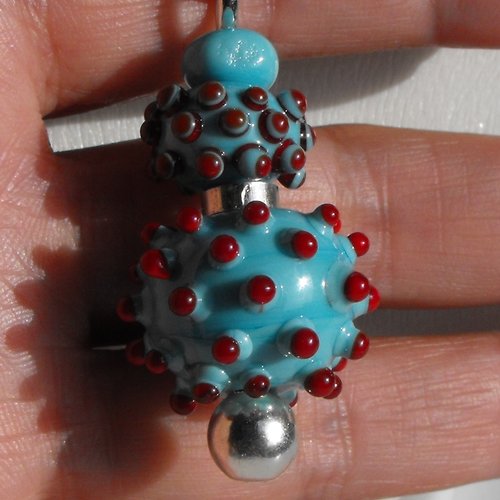 Pendentif verre filé cl.0677