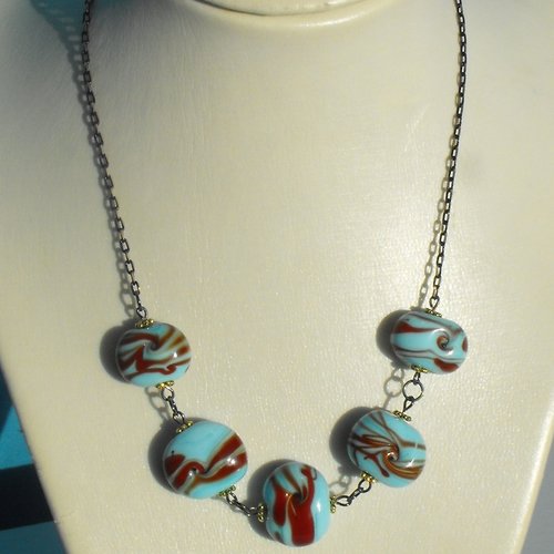 Collier verre filé cl.0654