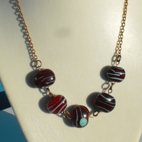 Collier verre filé cl.0648