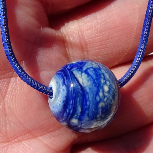 Collier perle verre filé cl.0953