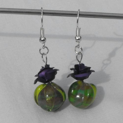 Boucles d'oreille murano bcl.2003