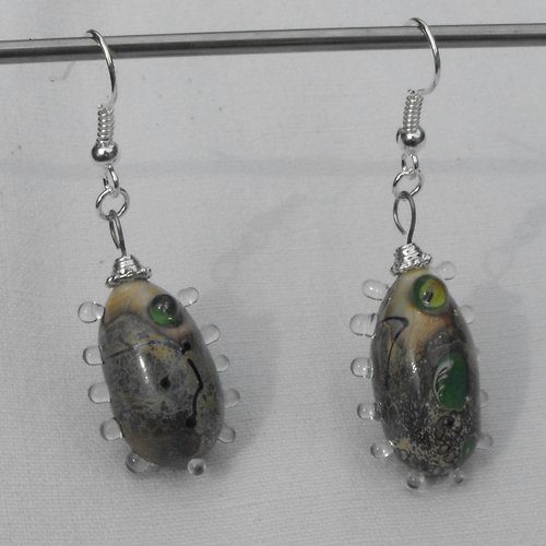 Boucles d'oreille perles murano bcl.2007