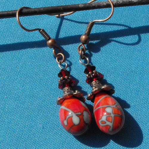Boucles d'oreille murano bcl.2201