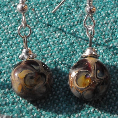 Boucles d'oreille perles murano bcl.2231