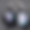 Pendants d'oreille, lampwork, verre filé, perle au chalumeau, bcl.3222