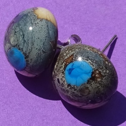Puces d'oreille perles murano bcl.3231