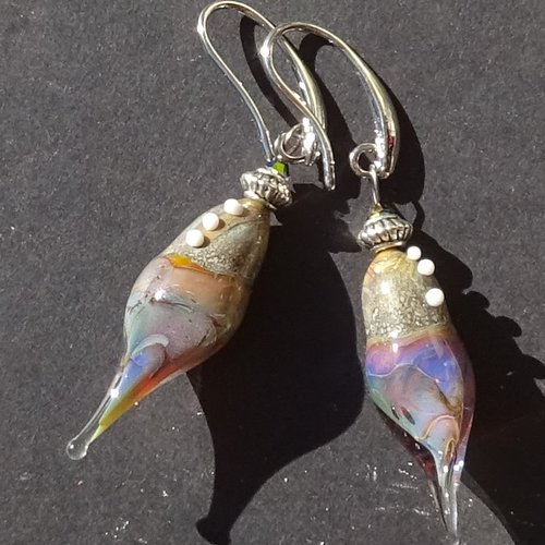 Boucles d'oreille murano bcl.3260