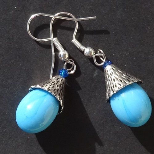 Boucles d'oreille perles murano bcl.3263