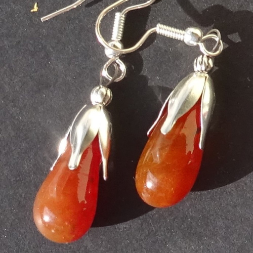 Boucles d'oreille perles murano bcl.3264