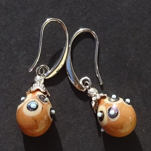 Boucles d'oreille perles murano bcl.3265