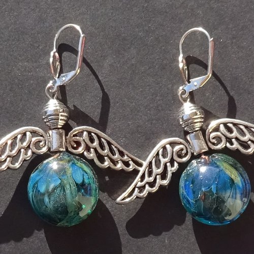 Boucles d'oreille perles murano bcl.3271