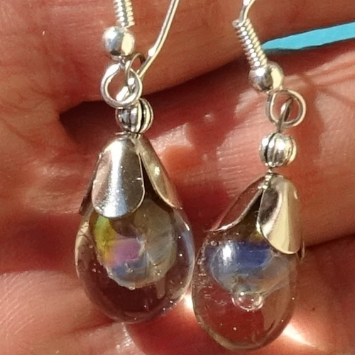 Boucles d'oreille perles murano bcl.3278