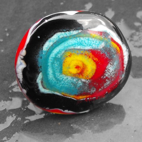 Bague cabochon murano bag.1203