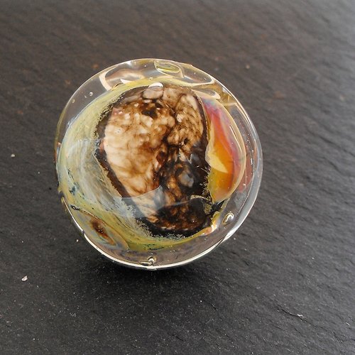 Bague cabochon murano bag.1317