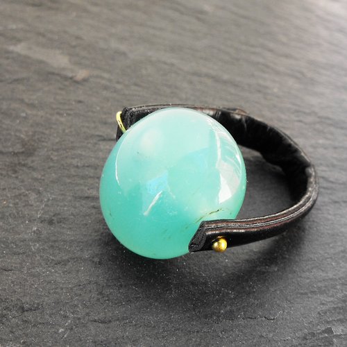Bague cabochon murano bag.1336