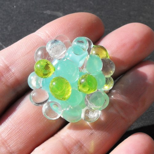 Bague cabochon murano bag.1349