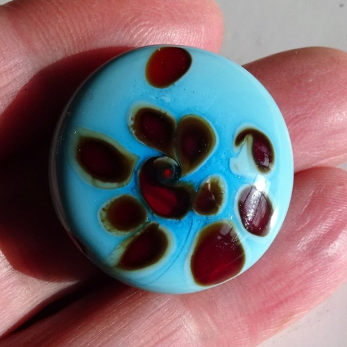 Bague cabochon murano bag.1361