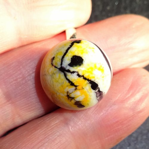 Bague cabochon murano bag.1363