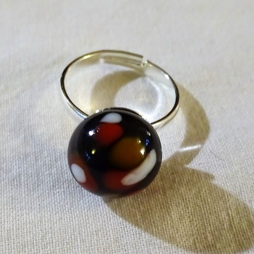 Bague cabochon murano bag.1366
