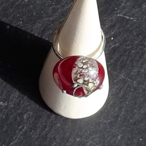 Bague cabochon murano bag.1377
