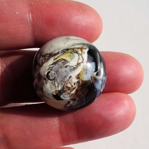 Bague cabochon murano bag.1378
