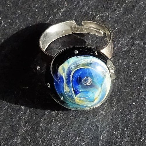 Bague cabochon murano bag.1380