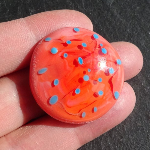 Bague cabochon murano bag.1385