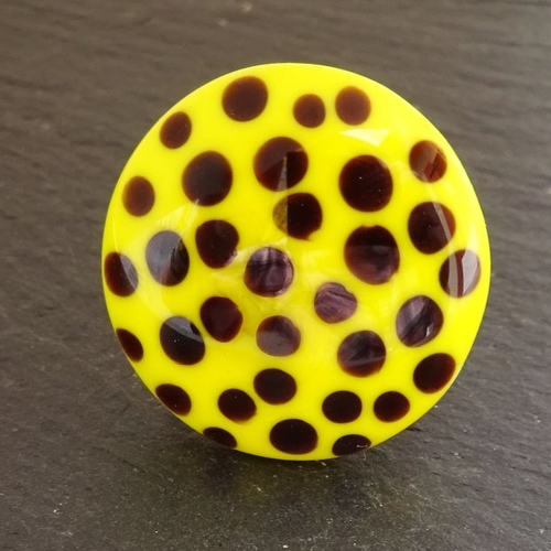 Bague cabochon murano bag.1396