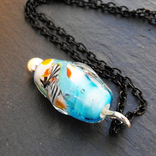 Pendentif verre filé cl.0860