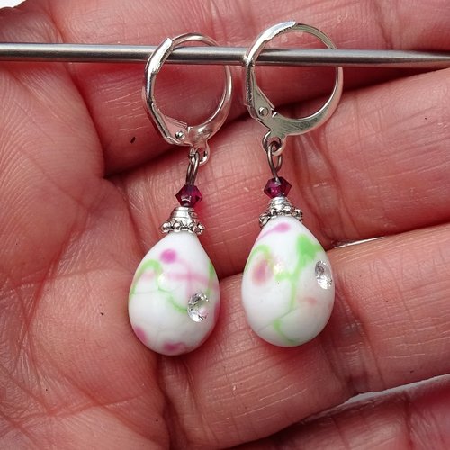 Boucles d'oreille murano bcl.2766
