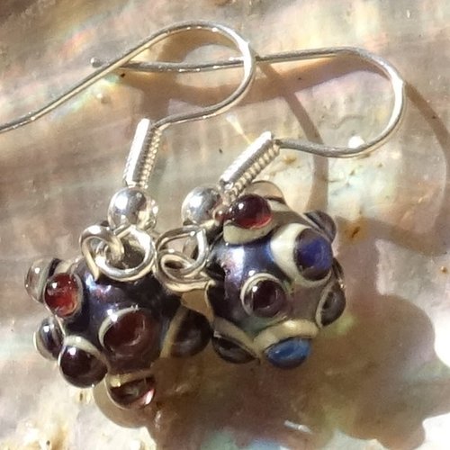 Boucles d'oreille perles murano bcl.3280