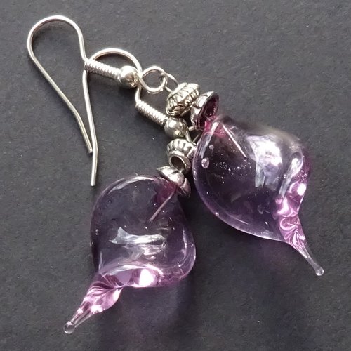 Boucles d'oreille perles murano bcl.3282