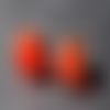 Pendants d'oreille, lampwork, verre filé, perle au chalumeau, bcl.3302