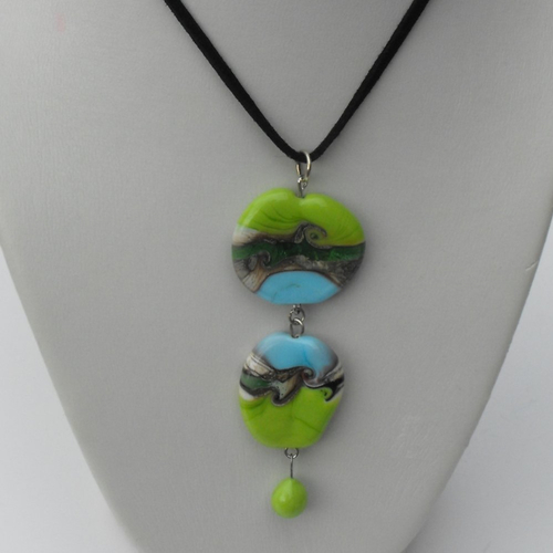 Pendentif verre filé cl.0713