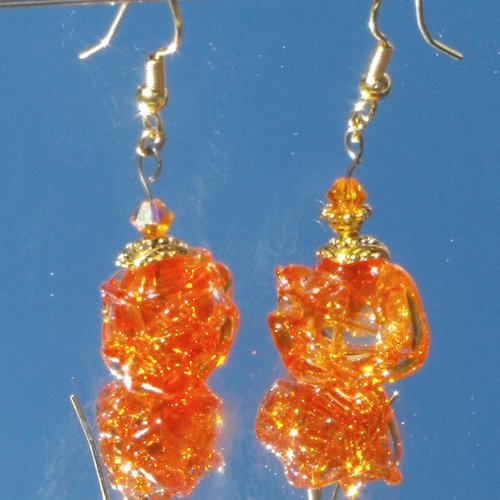 Boucles d'oreille perles murano bcl.1946