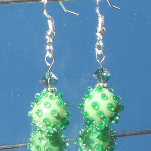 Boucles d'oreille perles murano bcl.1944