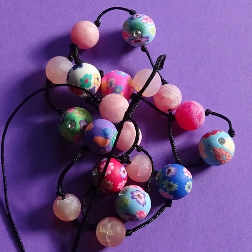 Collier perles fimo cl.1021