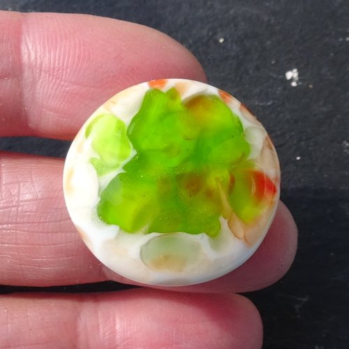 Broche en verre filé, lampwork, verre de murano, broch.0277